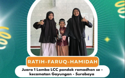 Juara 1 Lomba LLC pondok romadhon se Kecamatan Gayungan Surabaya