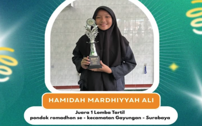 Juara 1 Lomba Tartil pondok romadhon se Kecamatan Gayungan Surabaya